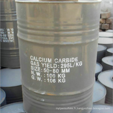 Prix ​​concurrentiel de carbure de calcium d&#39;approvisionnement d&#39;usine 50-80mm